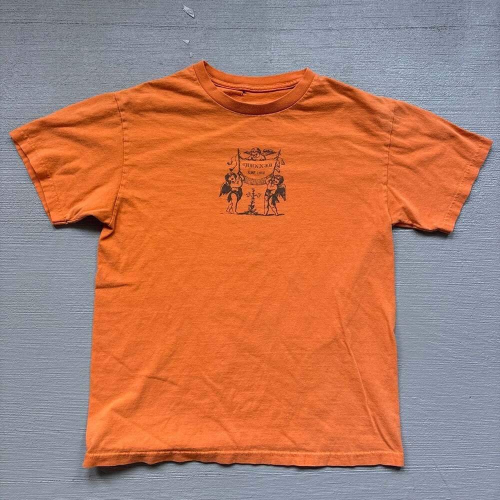 4Hunnid Angels Graphic T-Shirt Orange